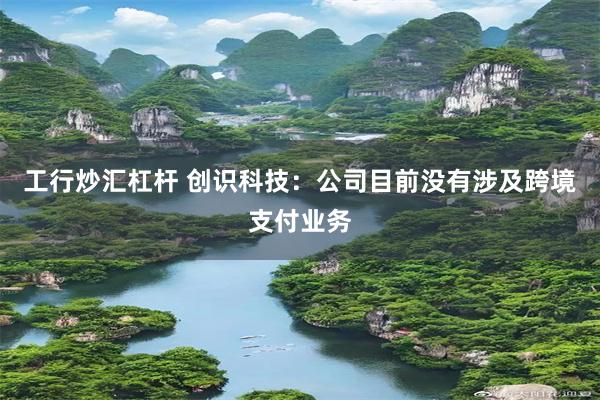 工行炒汇杠杆 创识科技：公司目前没有涉及跨境支付业务