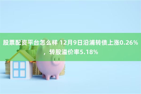 股票配资平台怎么样 12月9日沿浦转债上涨0.26%，转股溢价率5.18%