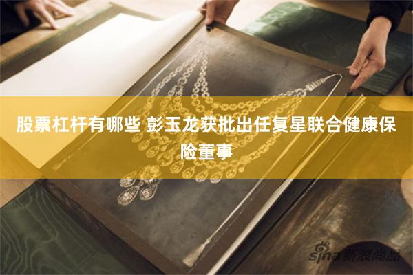 股票杠杆有哪些 彭玉龙获批出任复星联合健康保险董事
