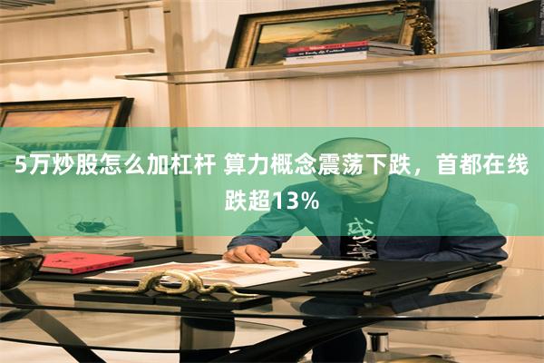 5万炒股怎么加杠杆 算力概念震荡下跌，首都在线跌超13%