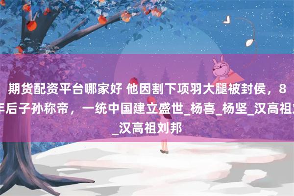 期货配资平台哪家好 他因割下项羽大腿被封侯，800年后子孙称帝，一统中国建立盛世_杨喜_杨坚_汉高祖刘邦