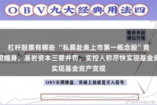 杠杆股票有哪些 “私募赴美上市第一概念股”竟早已官司缠身，基岩资本三罪并罚，实控人称尽快实现基金资产变现