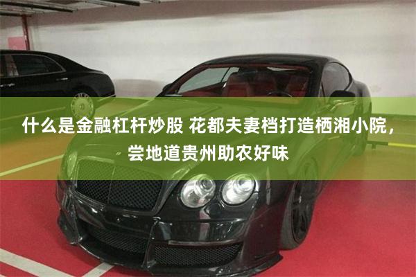 什么是金融杠杆炒股 花都夫妻档打造栖湘小院，尝地道贵州助农好味