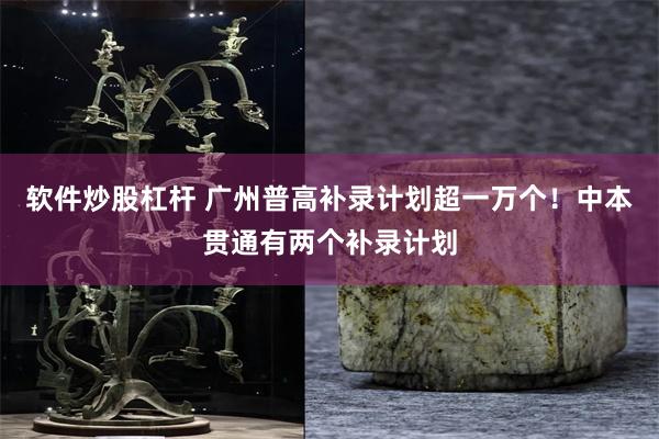 软件炒股杠杆 广州普高补录计划超一万个！中本贯通有两个补录计划